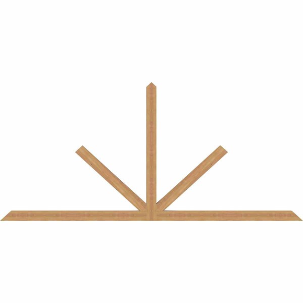 Ekena Millwork Saratoga Timber Gable Bracket, Western Red Cedar, 108"W x 49"H x 3 1/2"D x 3 1/2"F, 11/12 Pitch GBW108X49X0404SAR00SWR - main